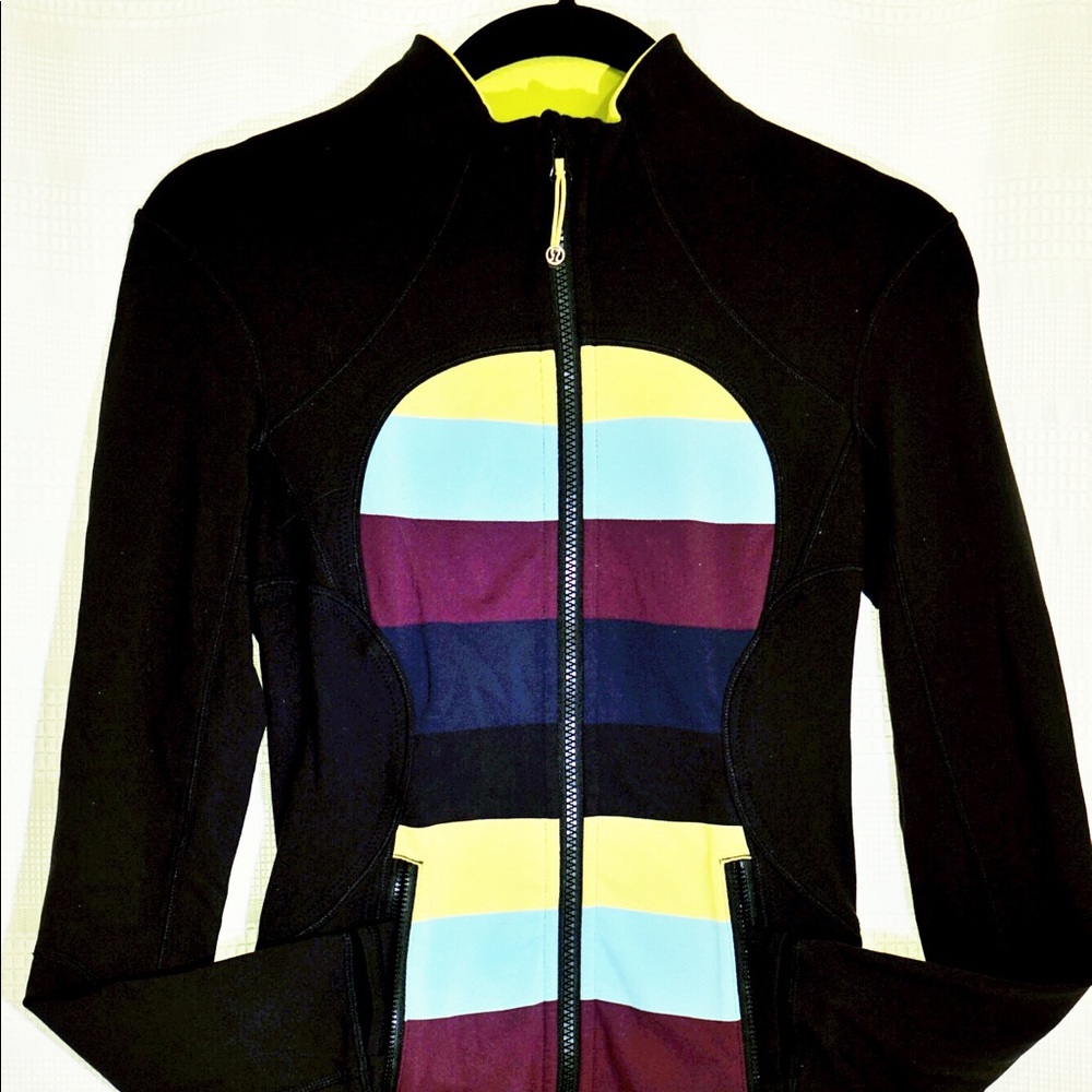 Lululemon Multi Color Stripe Jacket. Size 4
